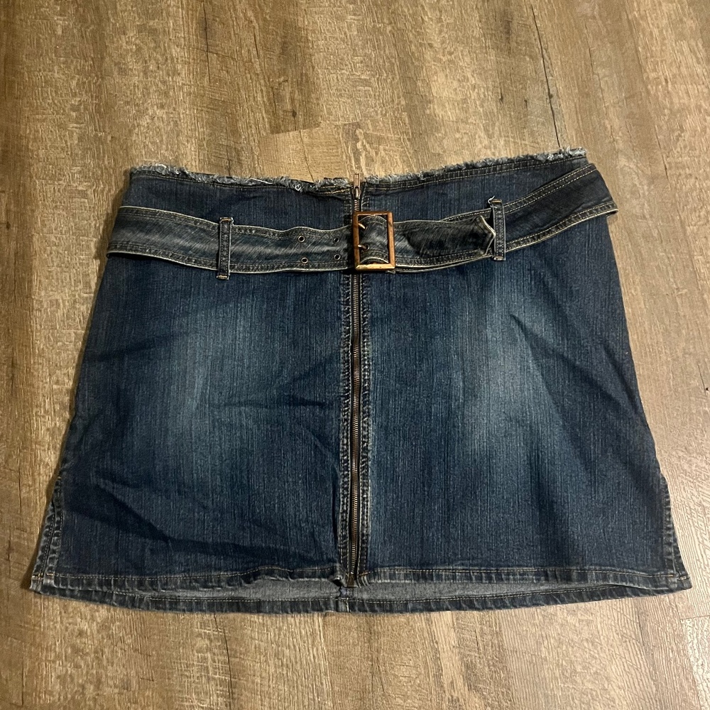 Polo Assn. Denim Belted Mini Skirt – Size 22